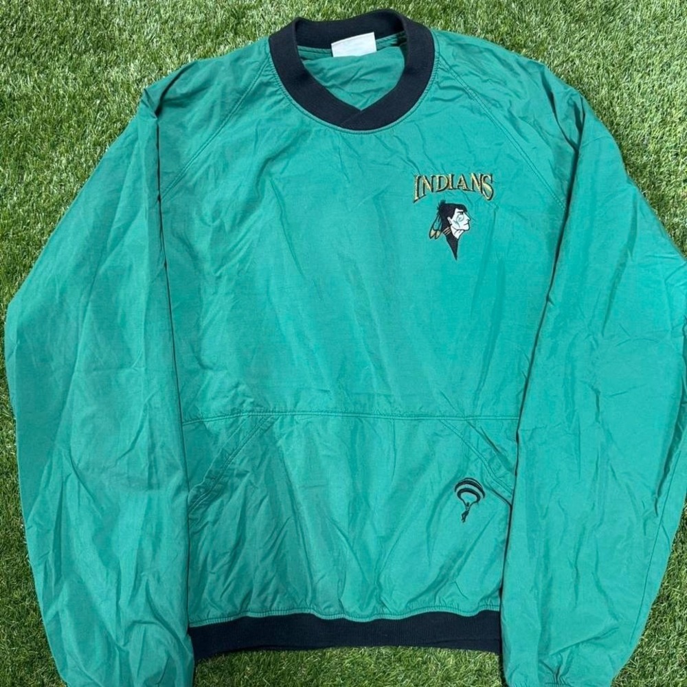 Vintage Jammin' Indians Windbreaker (L,‎ Made in USA)